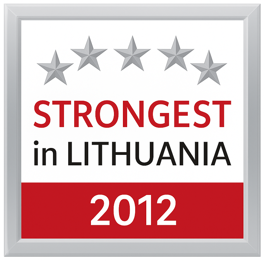 KLOJA Logistics apdovanojimas Strongest in Lithuania 2012